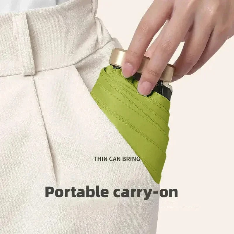 Foldable Mini Umbrella Solara – UV Protection, Wind Resistant – Travel, Outdoor