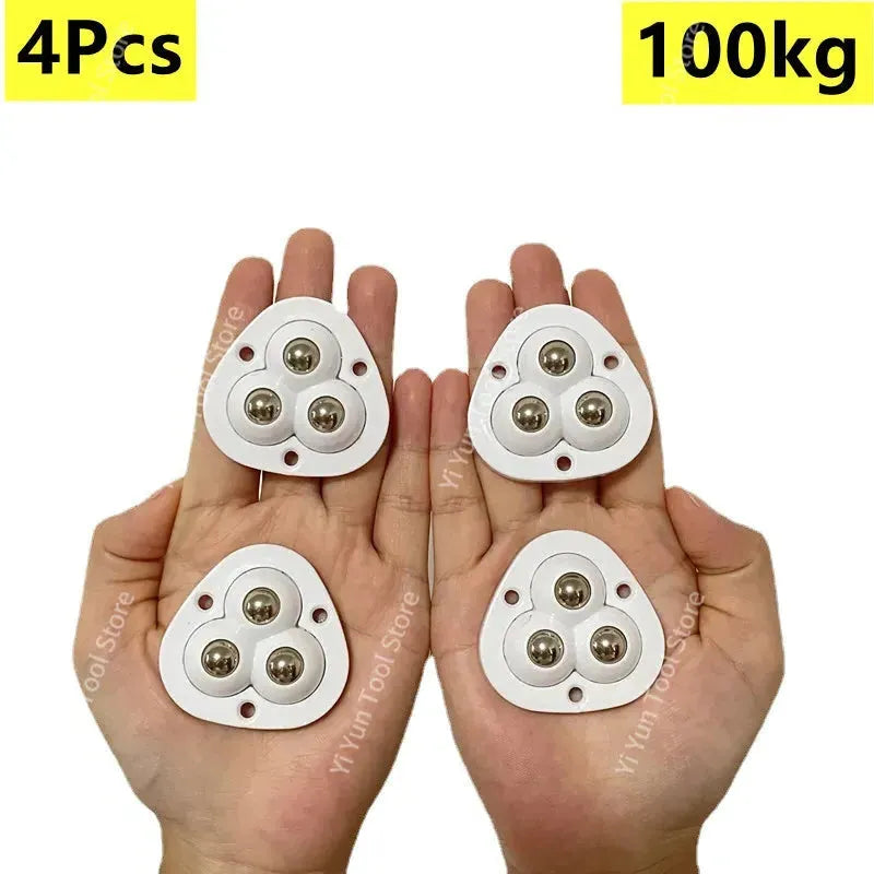 Furniture Mover Wheel Rollers | Self-Adhesive, Full Rotating – Easy Moving, Home Organization
