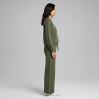 Soft Knit Women's Loungewear Set - Comfortable Casual Outfit for Relaxation and Home Wear