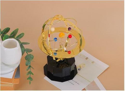Grand Orrery Model Handcrafted Mechanical Brass Solar System Replica – Home Decor, Gift