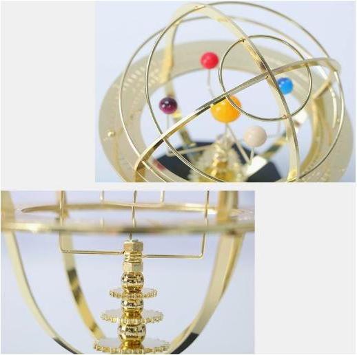 Grand Orrery Model Handcrafted Mechanical Brass Solar System Replica – Home Decor, Gift