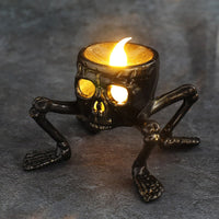 Halloween Decorations: Flameless LED Battery Candles in Skeletal Hand Shape