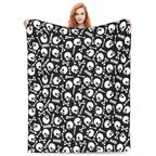 Halloween Fleece Blanket – Cozy Home Decor, Seasonal Gift