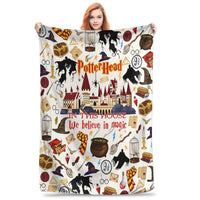 Halloween Fleece Blanket – Cozy Home Decor, Seasonal Gift