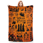 Halloween Fleece Blanket – Cozy Home Decor, Seasonal Gift