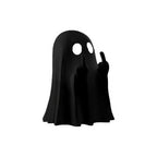 Halloween Ghost Figurine Decoration with Middle Finger Gesture – Party Decor, Tabletop Display