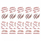 Halloween Temporary Tattoos with Realistic Wound Effects – Party, Costume
