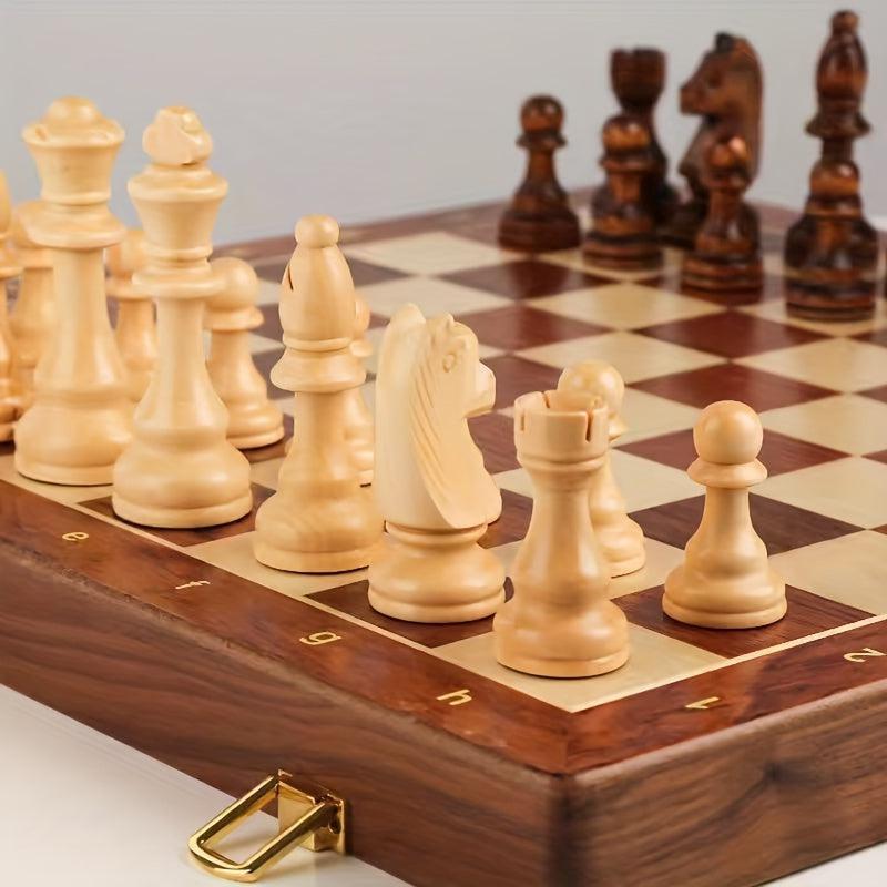 Handcrafted Wooden Chess Set – Competitive Play, Gift