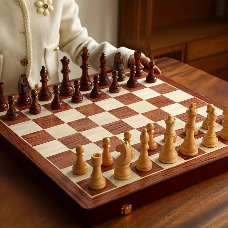 Handcrafted Wooden Chess Set – Competitive Play, Gift