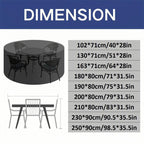 Heavy-Duty Outdoor Furniture Cover with Air Vent – Protects Against Rain, UV Rays