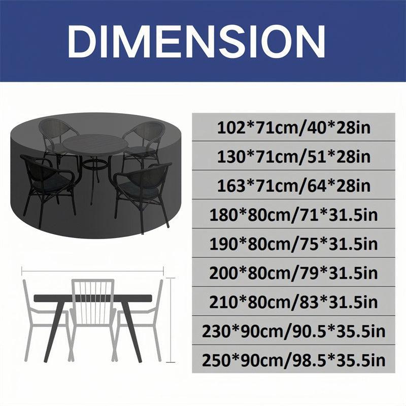 Heavy-Duty Outdoor Furniture Cover with Air Vent – Protects Against Rain, UV Rays