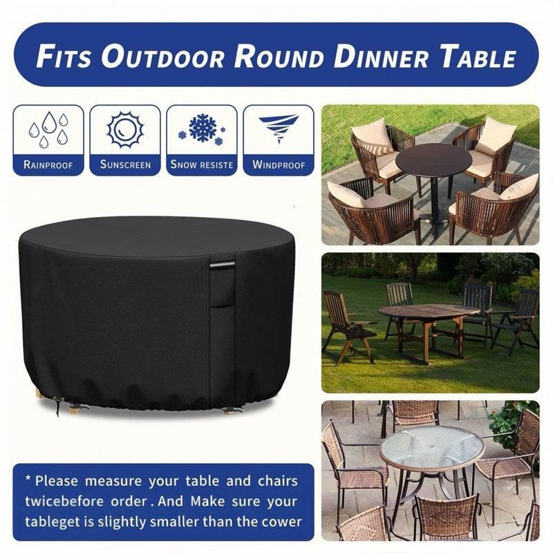 Heavy-Duty Outdoor Furniture Cover with Air Vent – Protects Against Rain, UV Rays