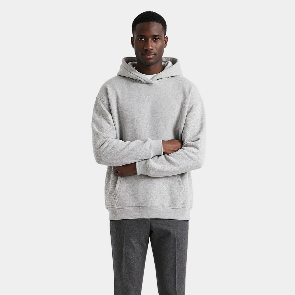 Heavyweight Cotton Men's Hoodie | Essential Casual Wear for Comfort and Warmth | Ideal for Everyday Use