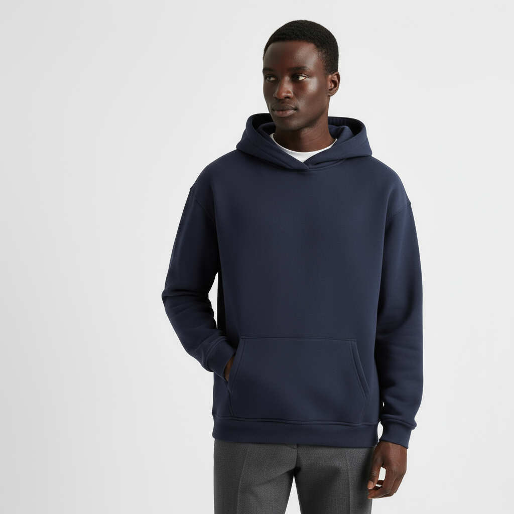 Heavyweight Cotton Men's Hoodie | Essential Casual Wear for Comfort and Warmth | Ideal for Everyday Use