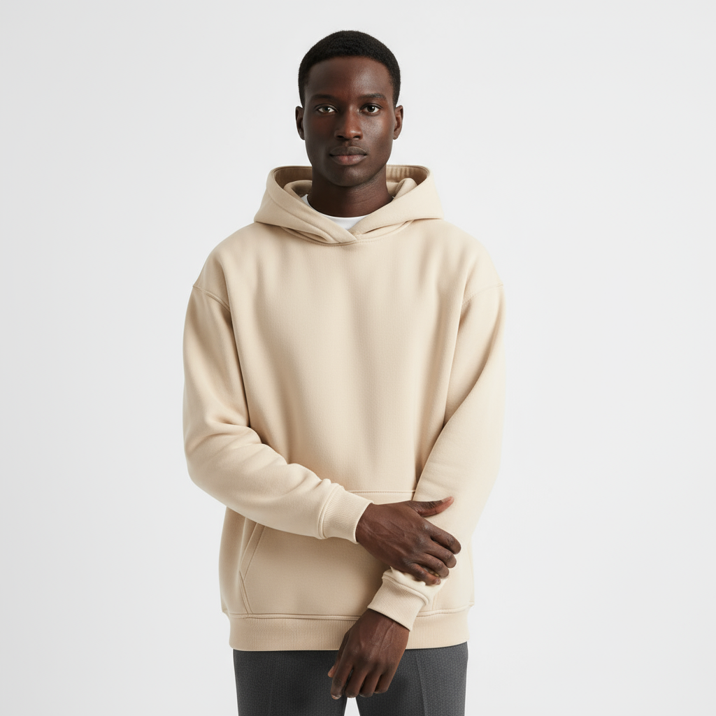 Heavyweight Cotton Men's Hoodie | Essential Casual Wear for Comfort and Warmth | Ideal for Everyday Use