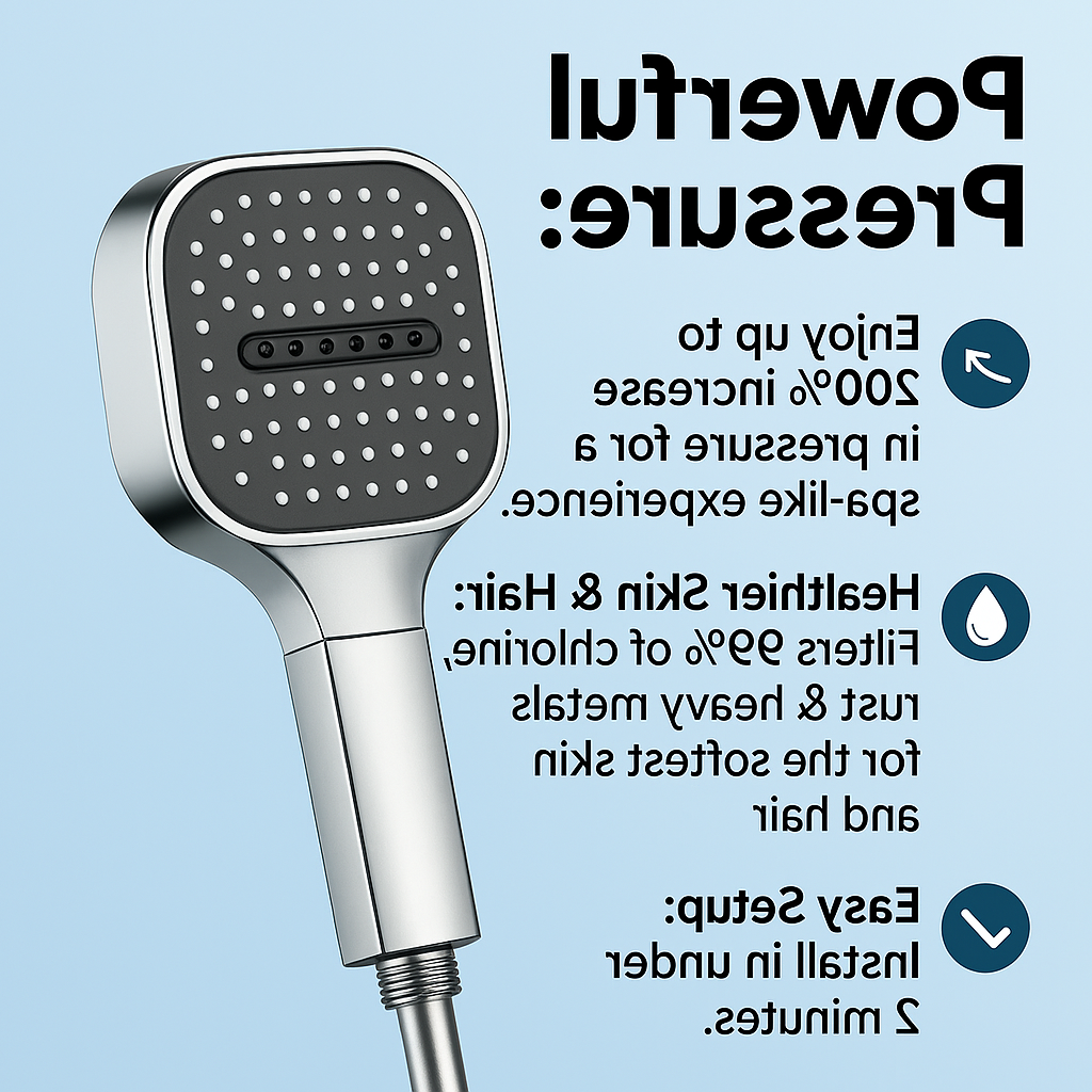 High Pressure Shower Head with Turbo Boost Technology – Home Spa, Daily Refresh
