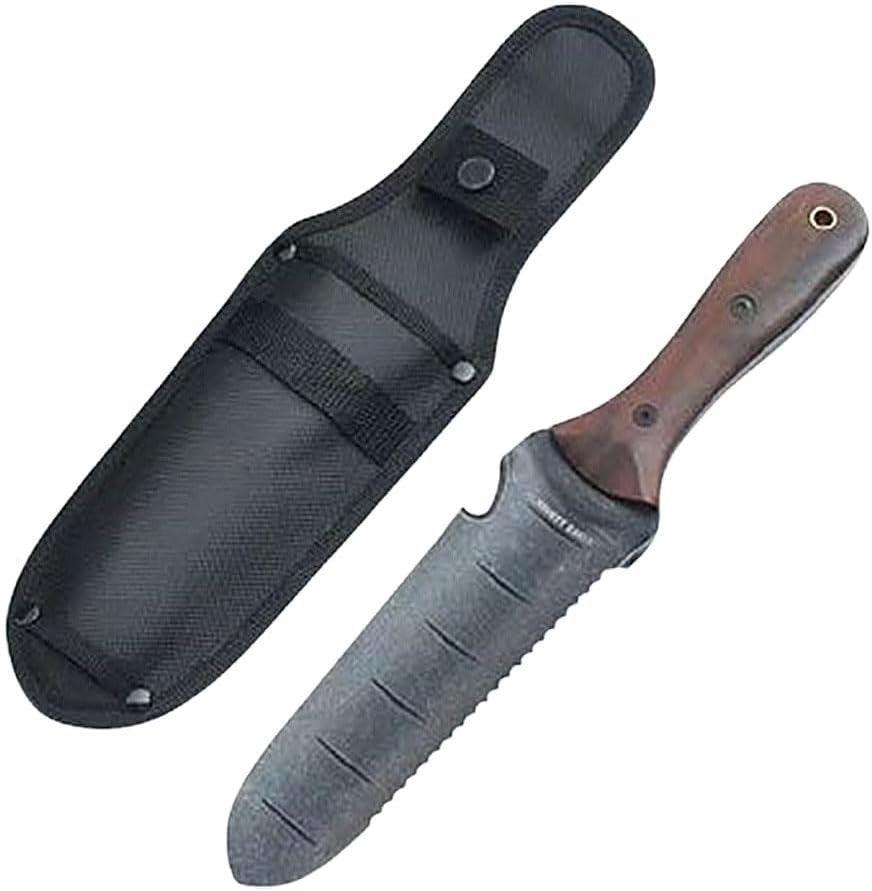 Hori Hori Garden Tool - Stainless Steel, Walnut Handle – Gardening, Outdoor Use