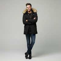 Insulated Winter Jacket for Men | Waterproof, Warm Design | Perfect for Cold Weather Outdoor Activities