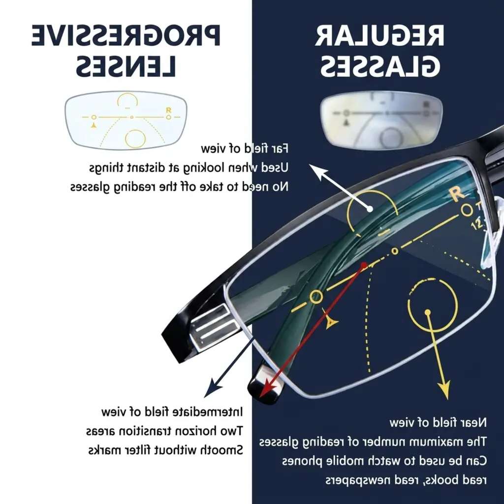 Intelligent Progressive Glasses for Clear Vision – Daily Use, Eye Comfort