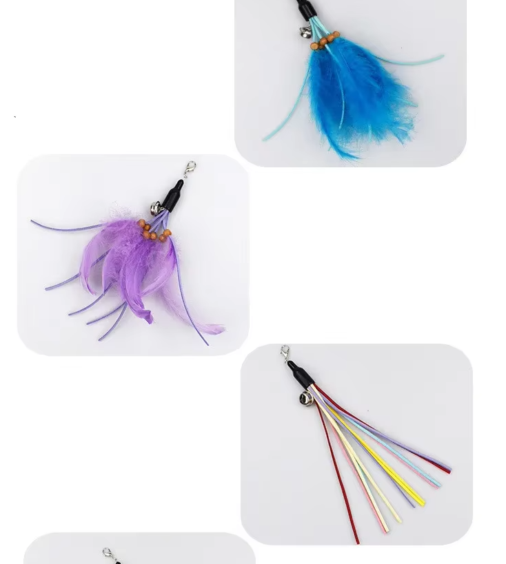 Interactive Cat Fishing Rod with Feather Refills – Engaging Play, Fun Activity