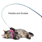 Interactive Cat Fishing Rod with Feather Refills – Engaging Play, Fun Activity