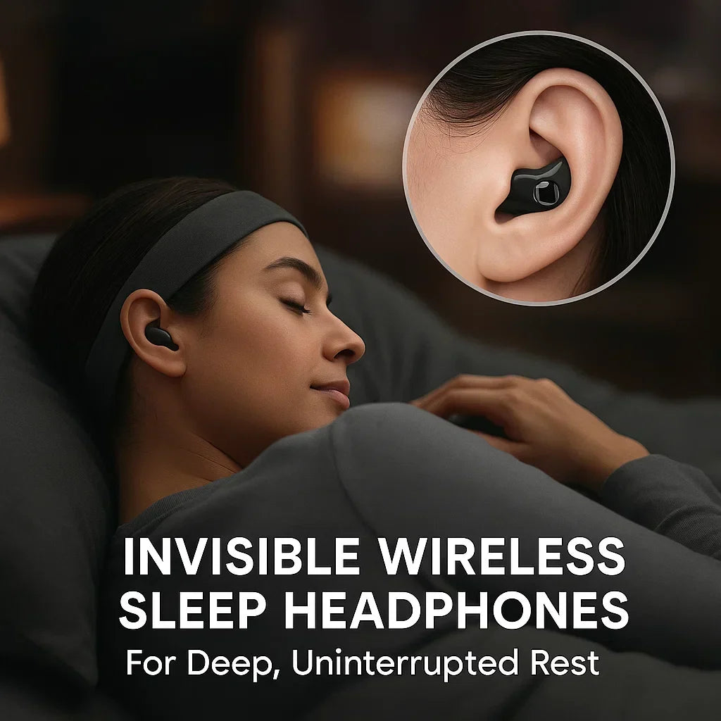 Invisible Wireless Sleep Headphones – Sleep, Travel