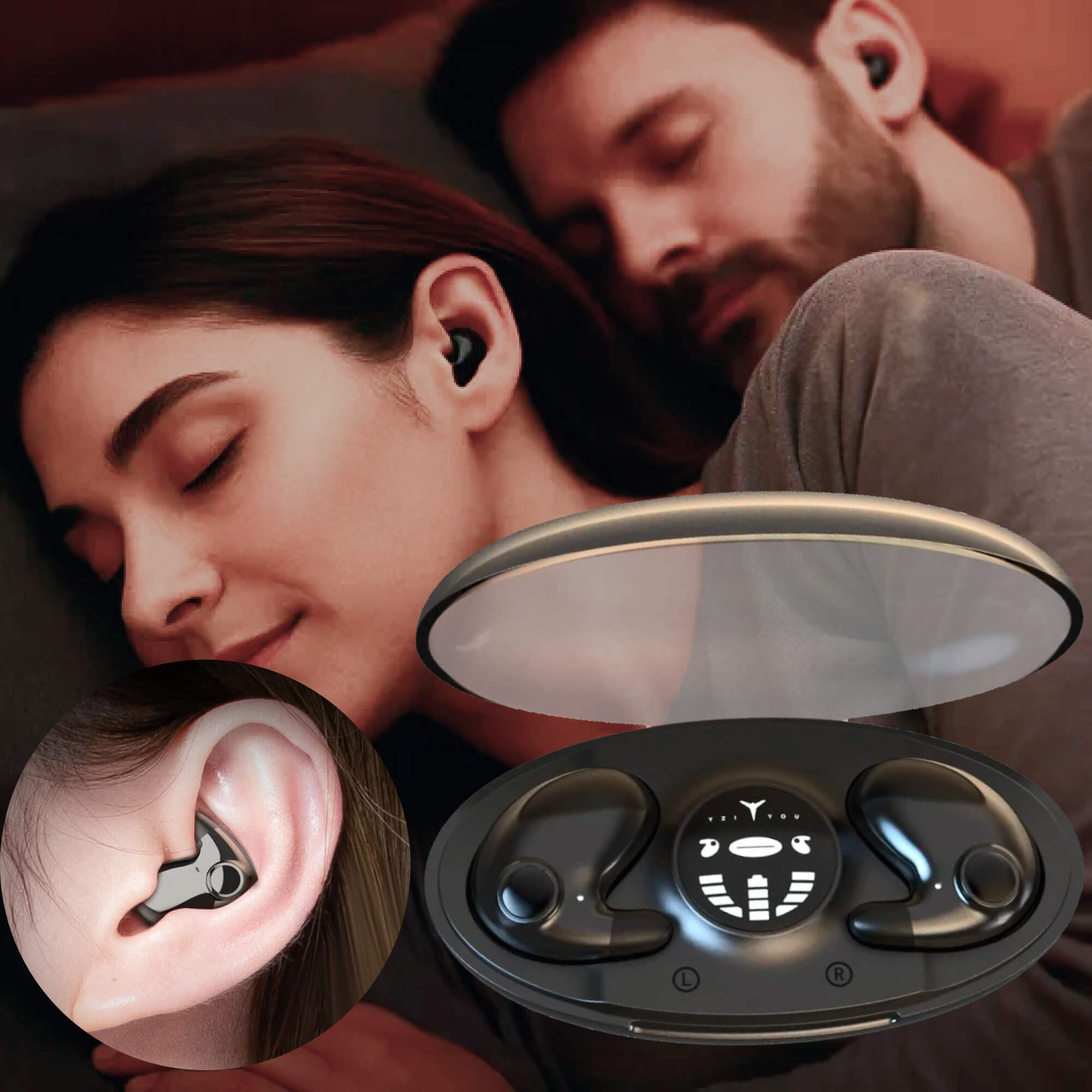 Invisible Wireless Sleep Headphones – Sleep, Travel