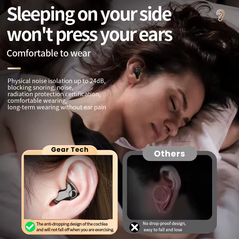 Invisible Wireless Sleep Headphones – Sleep, Travel