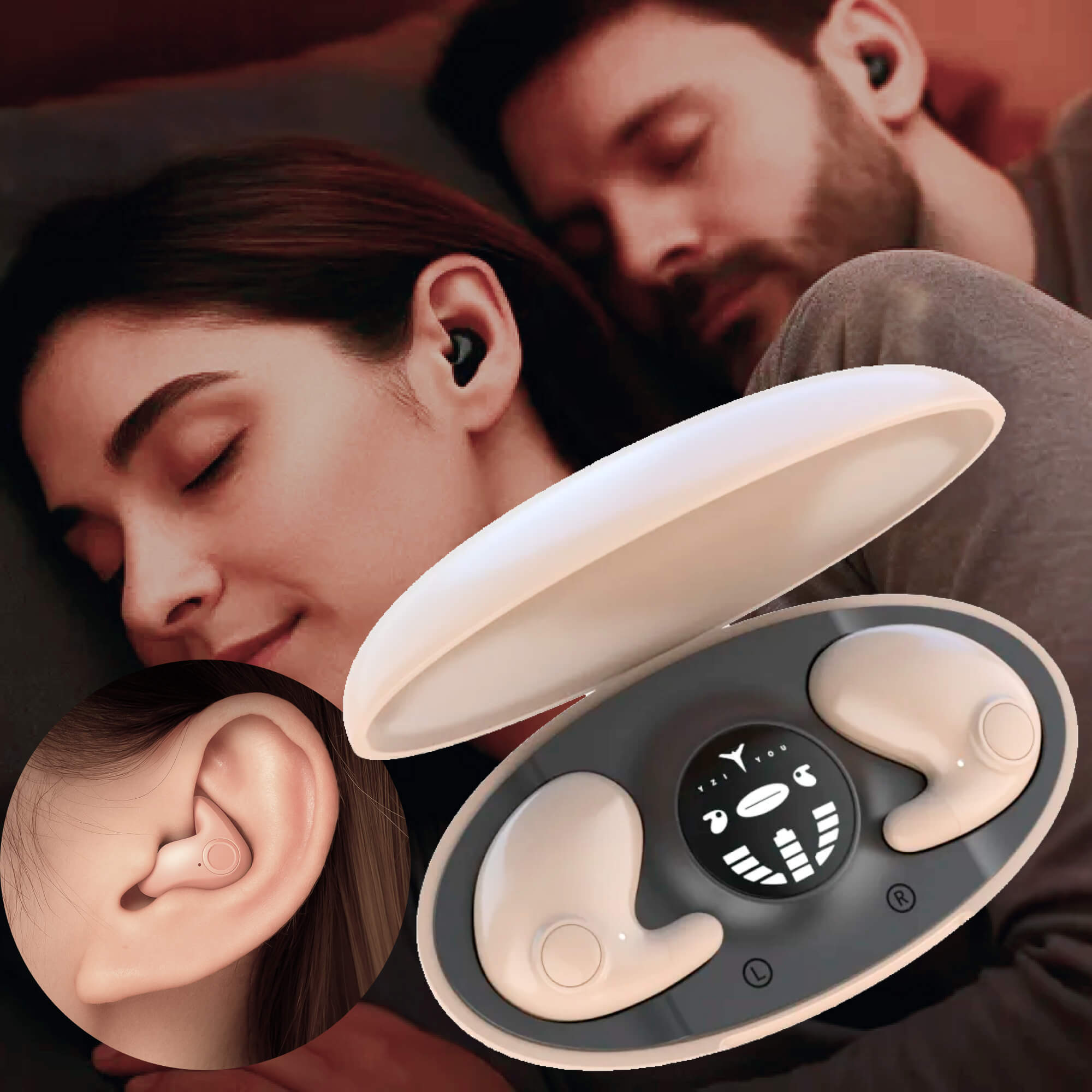 Invisible Wireless Sleep Headphones – Sleep, Travel