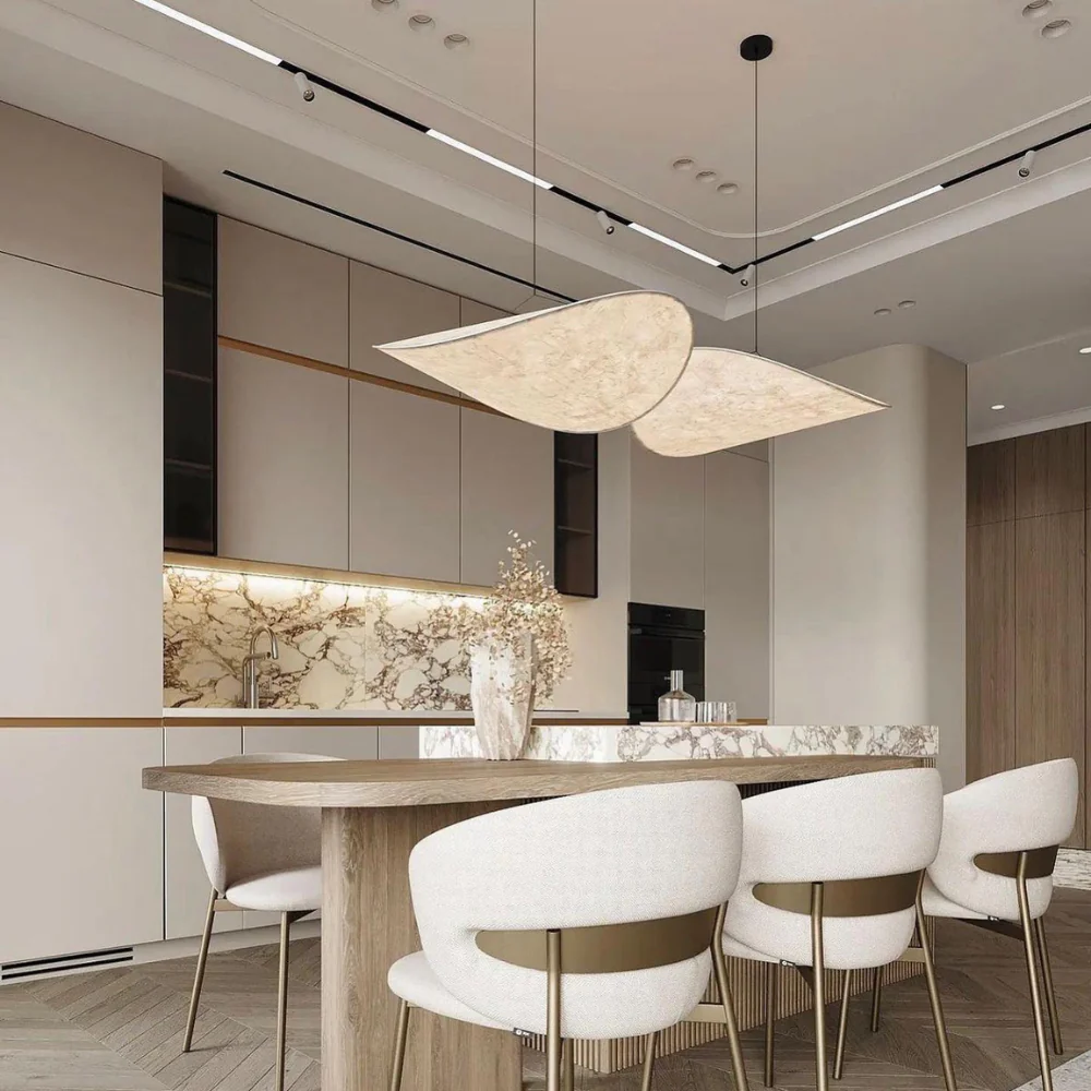 Japanese Silk Chandelier Handmade with Elegant Design – Home Decor, Lighting