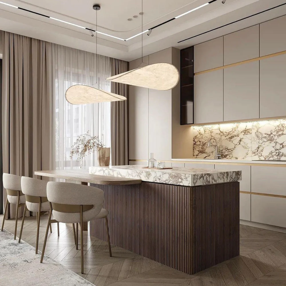 Japanese Silk Chandelier Handmade with Elegant Design – Home Decor, Lighting