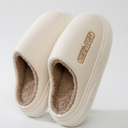 Unisex Plush-Lined Platform Clog Slippers – Cozy Home, Relaxation