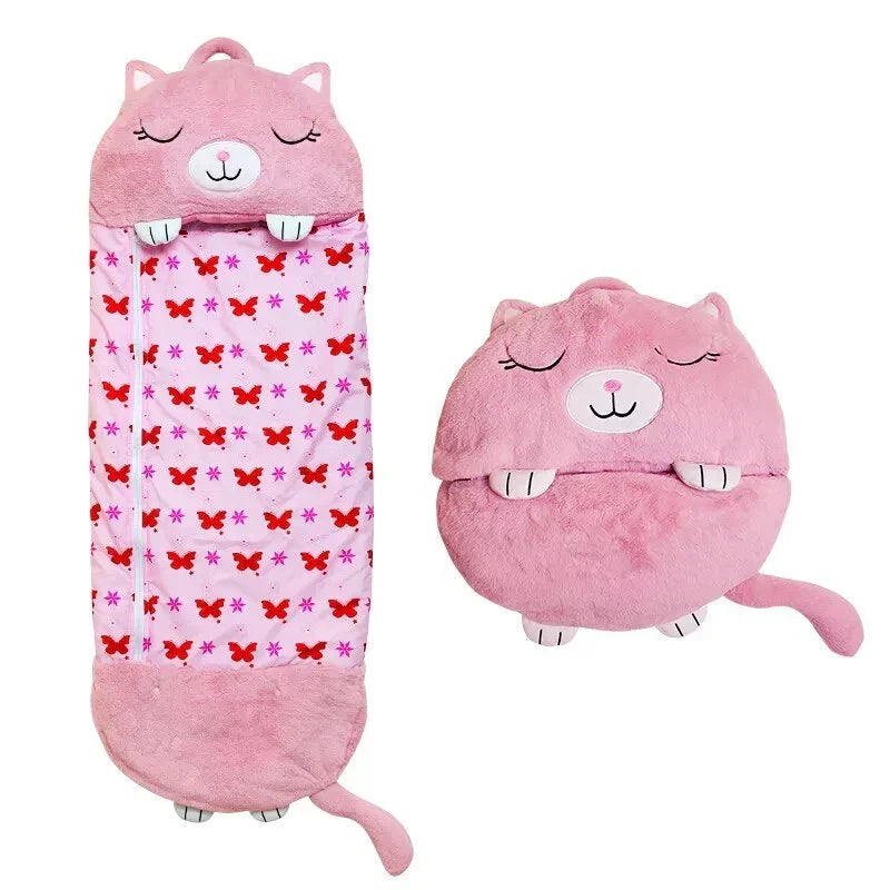 Kids' Sleeping Bag & Cuddle Toy 2-in-1 – Sleepover, Travel