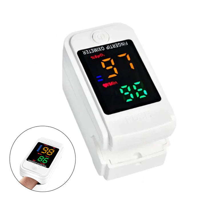 LED Blood Pulse Oximeter – Non-Invasive Readings, Compact Health Tracker for Home, Travel
