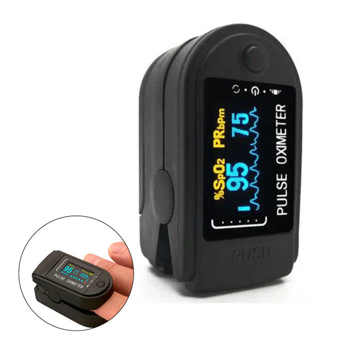 LED Blood Pulse Oximeter – Non-Invasive Readings, Compact Health Tracker for Home, Travel