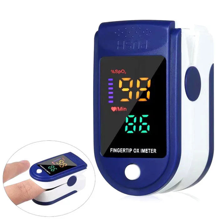 LED Blood Pulse Oximeter – Non-Invasive Readings, Compact Health Tracker for Home, Travel