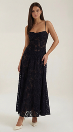 Lace Maxi Dress for Women UK – Evening Gown Black Tie & Cocktail Attire