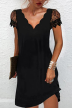 Lace Sleeve Midi Dress for Women | Elegant Wedding Guest Attire