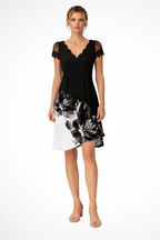 Lace Sleeve Midi Dress for Women | Elegant Wedding Guest Attire