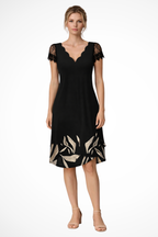 Lace Sleeve Midi Dress for Women | Elegant Wedding Guest Attire