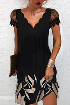 Lace Sleeve Midi Dress for Women | Elegant Wedding Guest Attire