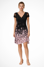 Lace Sleeve Midi Dress for Women | Elegant Wedding Guest Attire