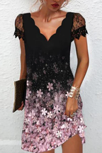 Lace Sleeve Midi Dress for Women | Elegant Wedding Guest Attire