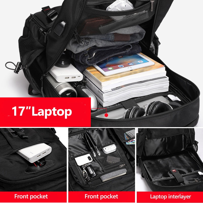 Large Capacity Travel Backpack with Water-Resistant Design – Outdoor, Travel