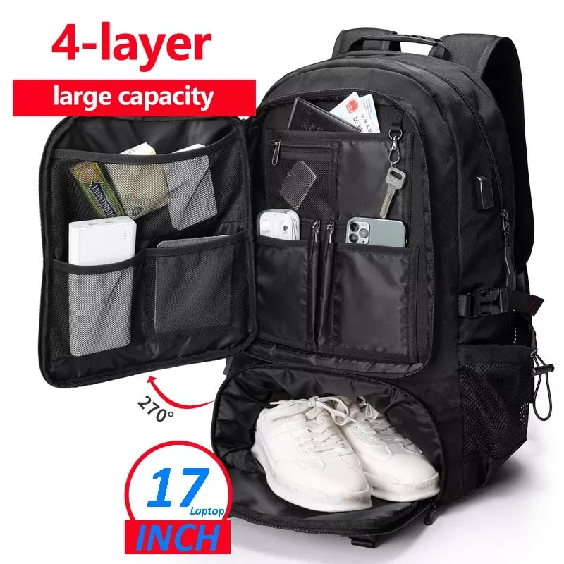 Large Capacity Travel Backpack with Water-Resistant Design – Outdoor, Travel