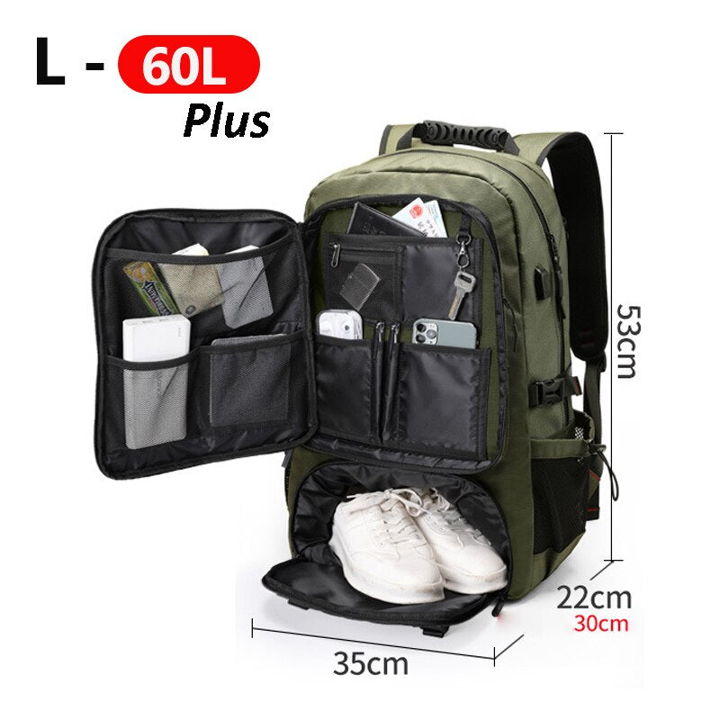 Large Capacity Travel Backpack with Water-Resistant Design – Outdoor, Travel
