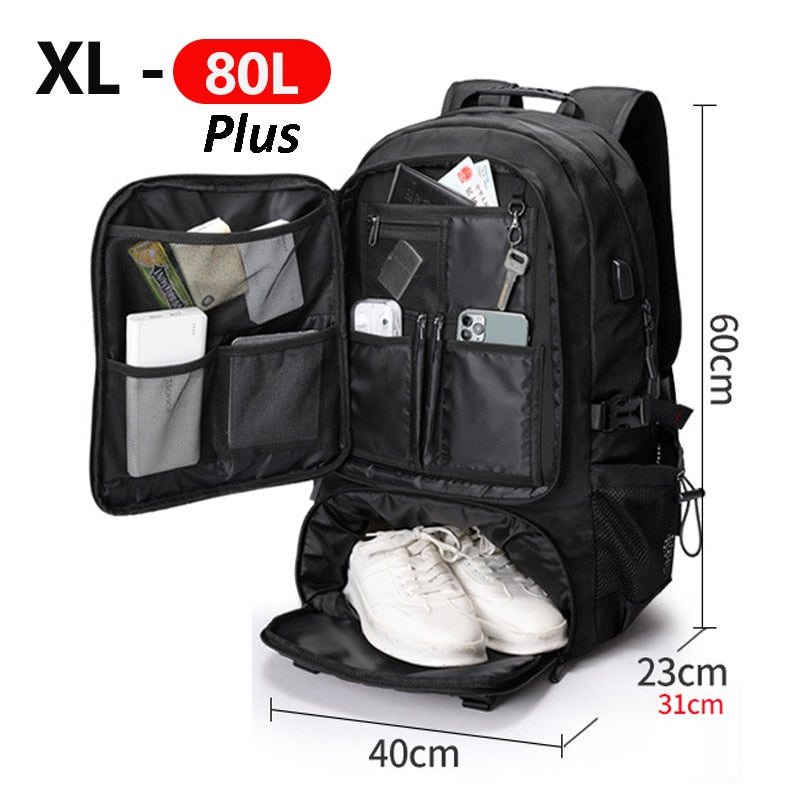 Large Capacity Travel Backpack with Water-Resistant Design – Outdoor, Travel