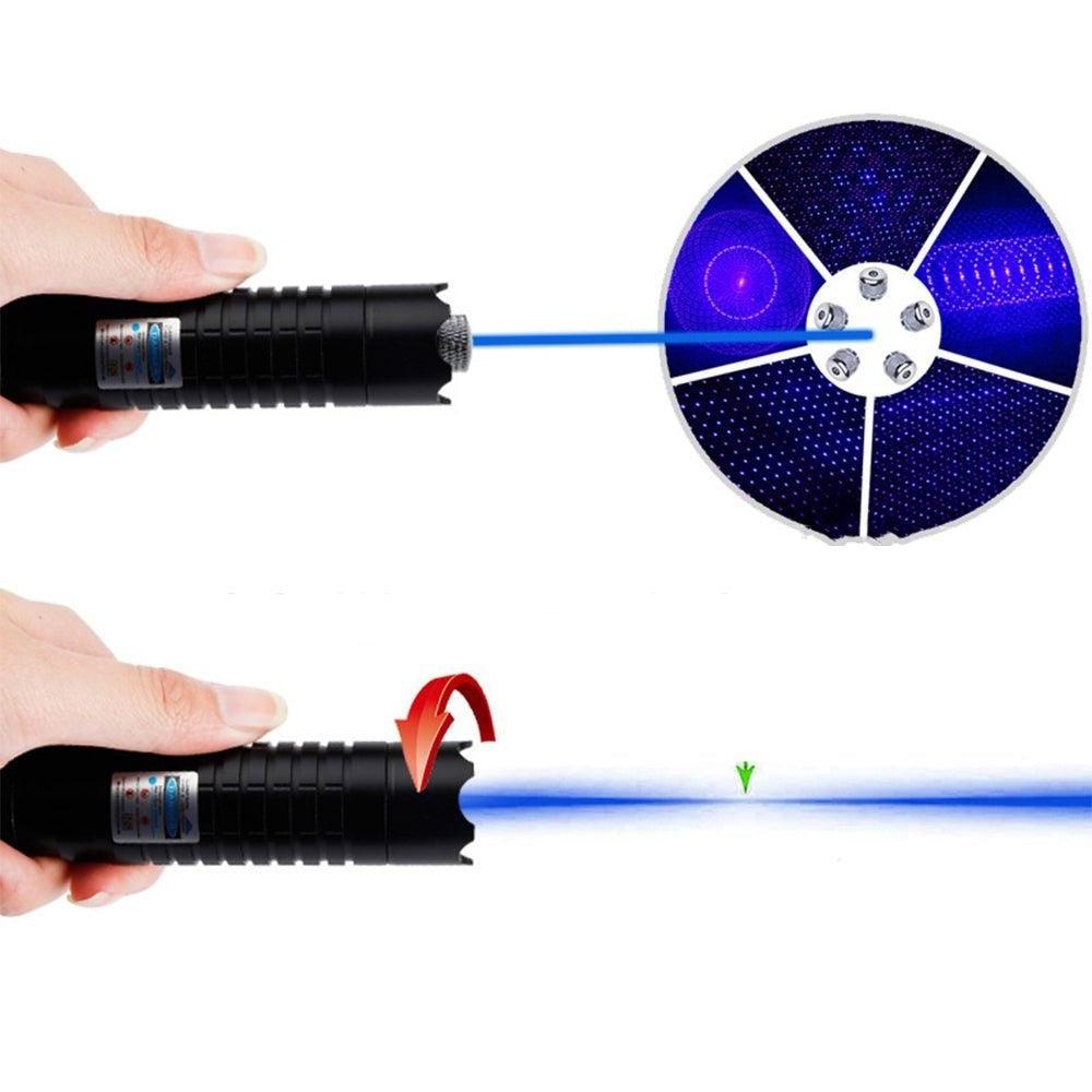 Laser Torch 450nm High-Intensity Output | Adjustable Focus, Tactical 5000m+ Range – Camping, Outdoor Adventure