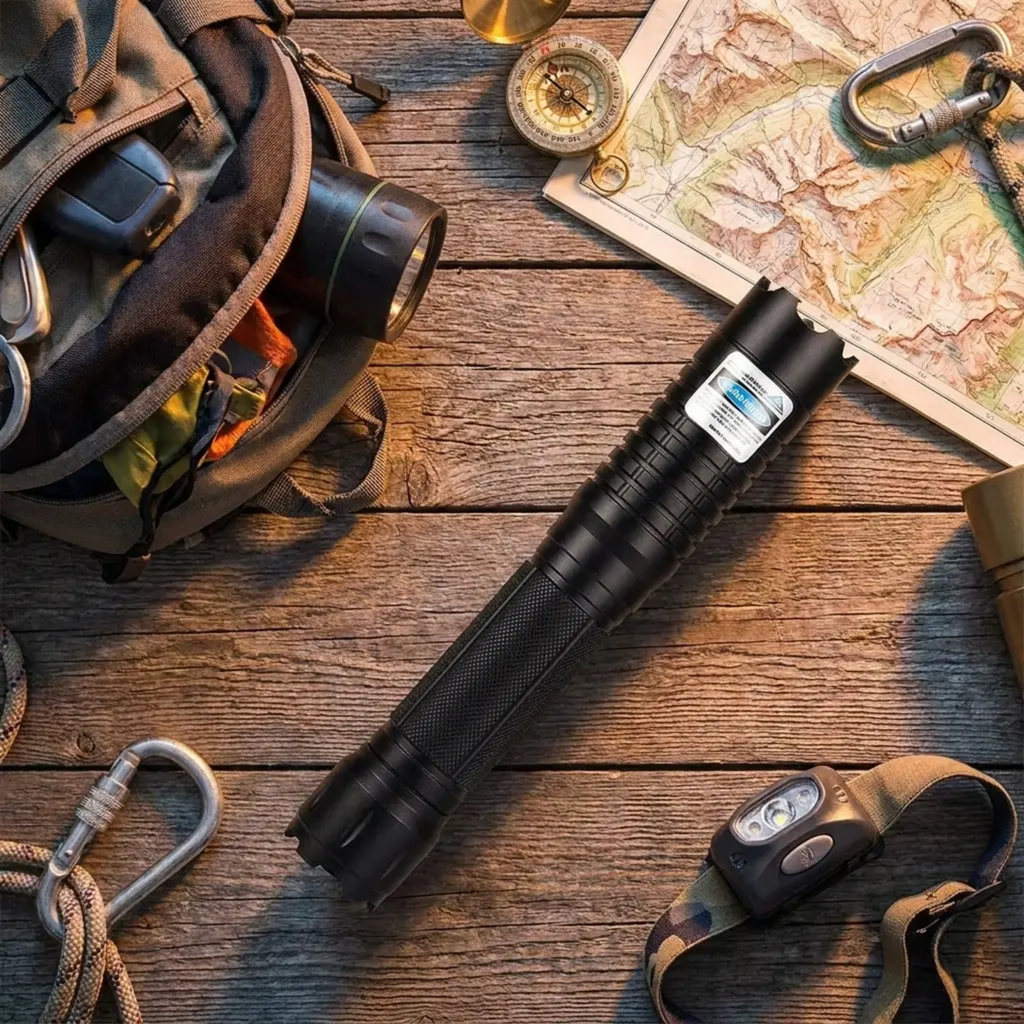 Laser Torch 450nm High-Intensity Output | Adjustable Focus, Tactical 5000m+ Range – Camping, Outdoor Adventure