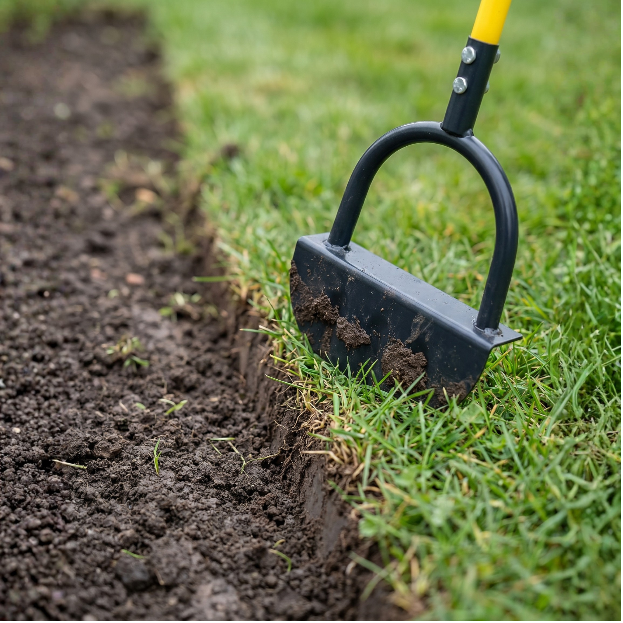 Lawn Edger Tool with Half-Moon Design – Clean Lawn Edges, Garden Beds